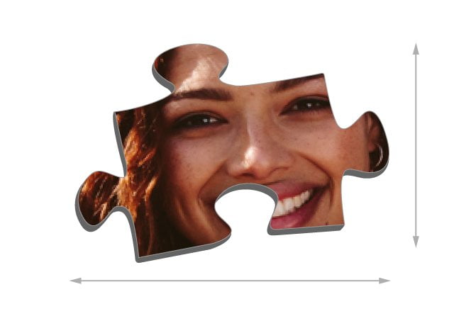 Fotopuzzle mit 200 Teilen Größe der Puzzleteile