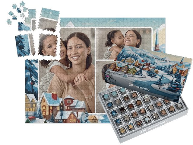 un puzzle calendrier de l’Avent