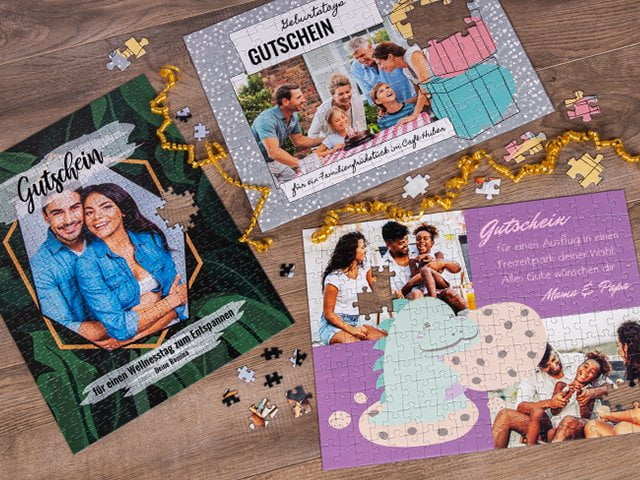 Geschenk-Gutscheine als Puzzle kreativ gestalten | puzzleYOU