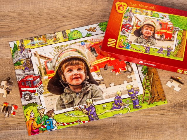 Feuerwehr Puzzle für Kinder