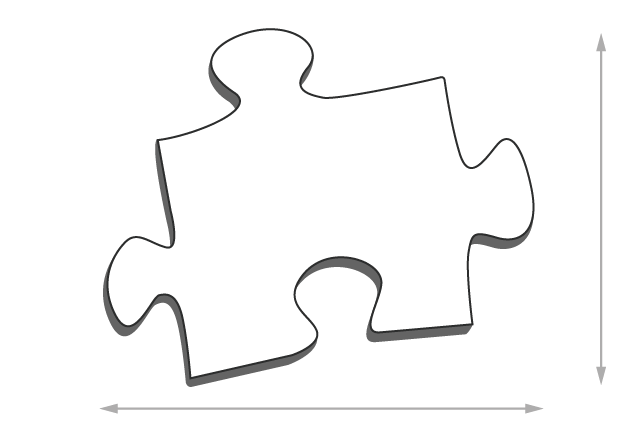 Größe der Puzzleteile