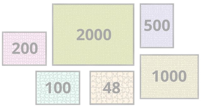 Rahmen für Puzzle von 48 bis 2000 Teile