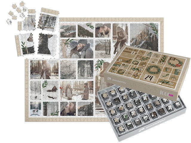 Puzzle-Adventskalender - Motiv Geschenkezeit