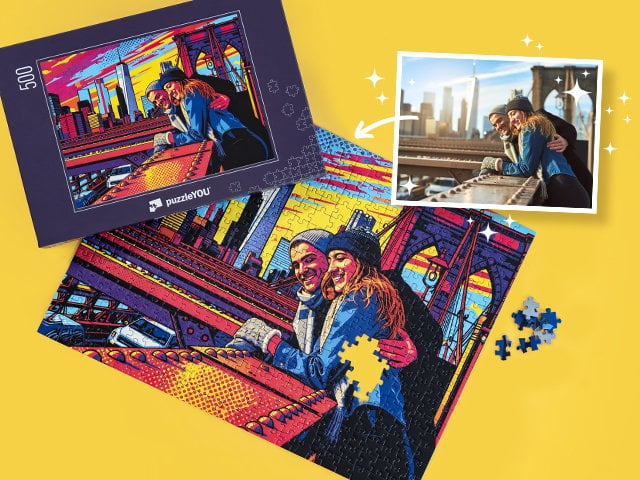 Puzzle personnalisé AI Art - Oil Painting
