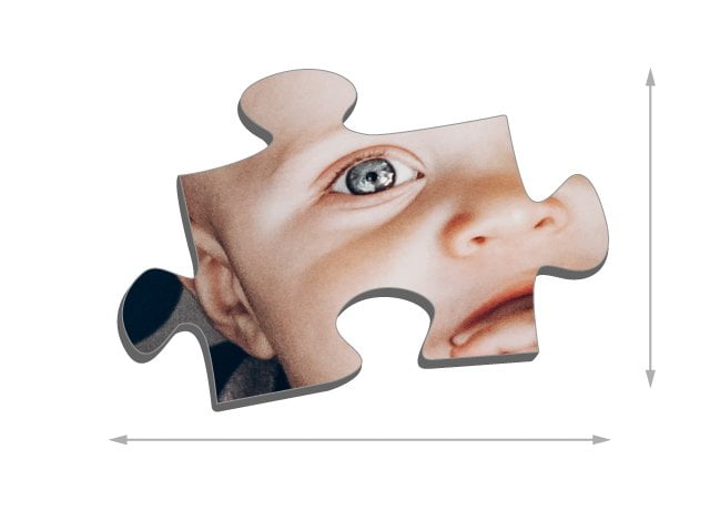 Fotopuzzle mit 2000 Teilen Größe der Puzzleteile