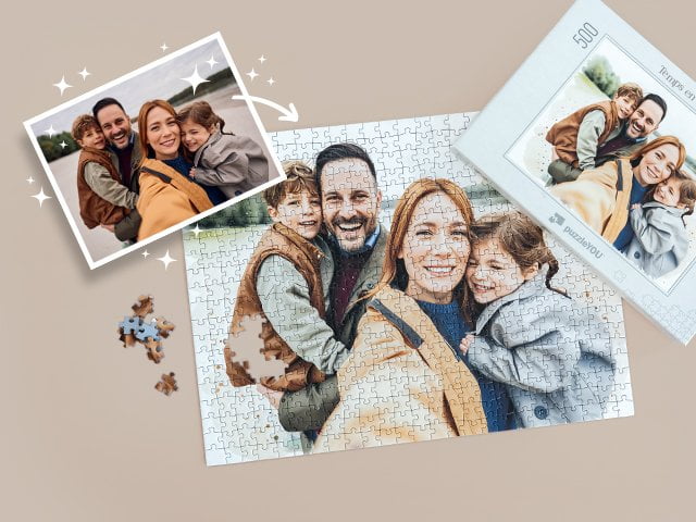 Puzzle personnalisé AI Art - Watercolour