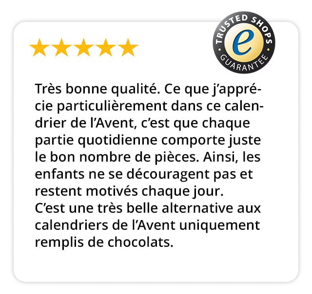 Avis sur le calendrier de l’Avent puzzle pour enfants